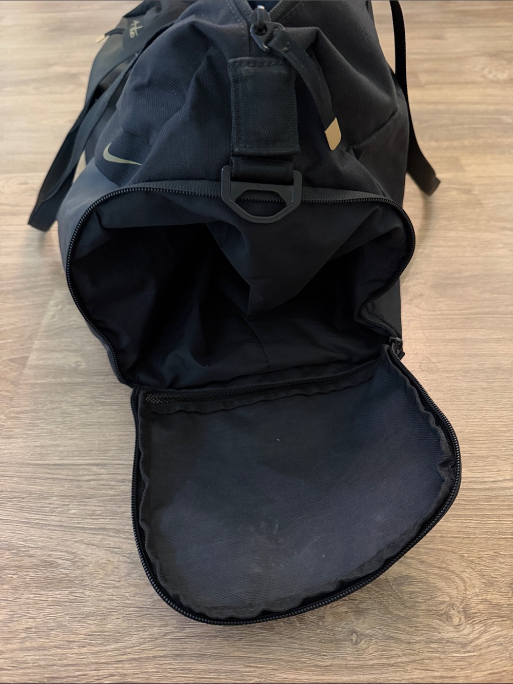 Nike Black Duffel Bag with Gold Accents - Picture 7 of 7